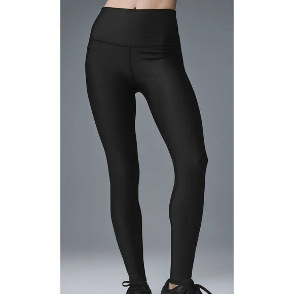 Alo High Waist Airlift Black Full Length Leggings NWT Size Large - Picture 1 of 9
